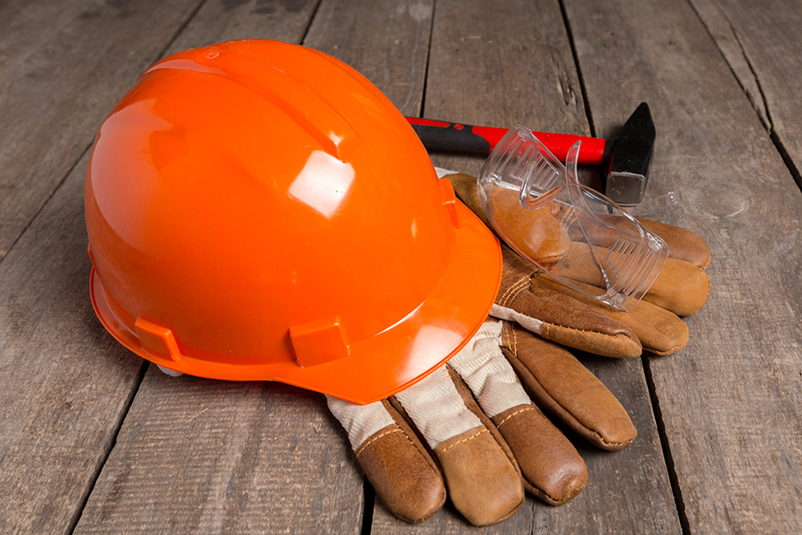 lack of personal protective equipment claim, lack of PPE, work protection on wooden table